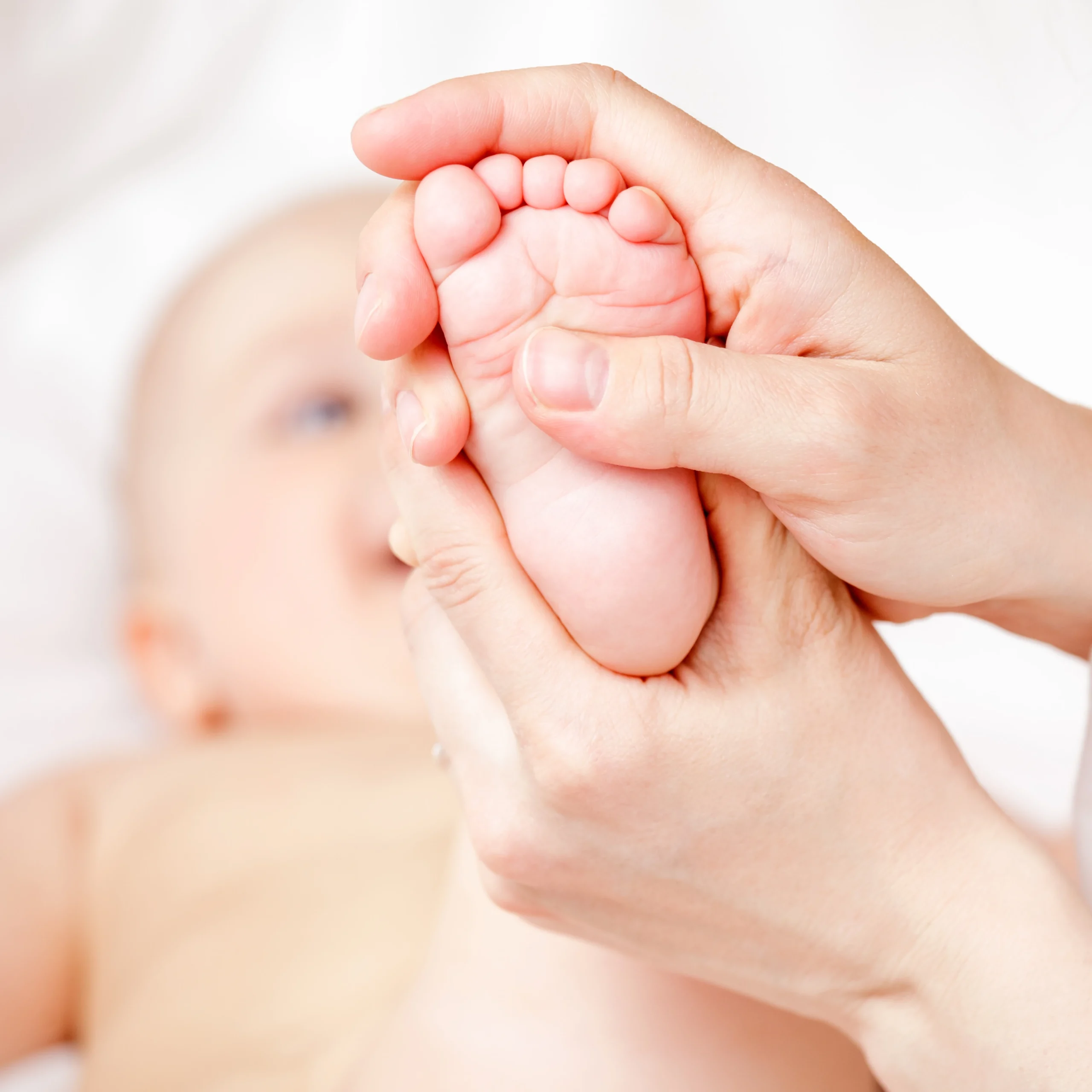Intrarrotación tibial de un bebe